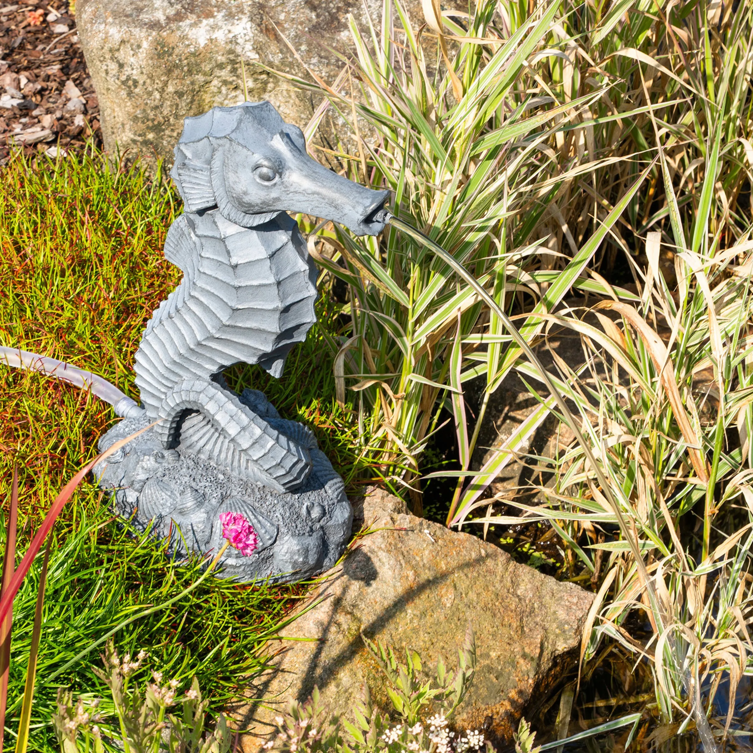 Solar Wasserspeier-Set Seepferdchen Ida
