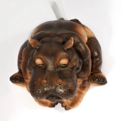 Solar Wasserspeier-Set sitzendes Flusspferd Hippo