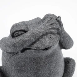 Solar Wasserspeier-Set sitzender Frosch