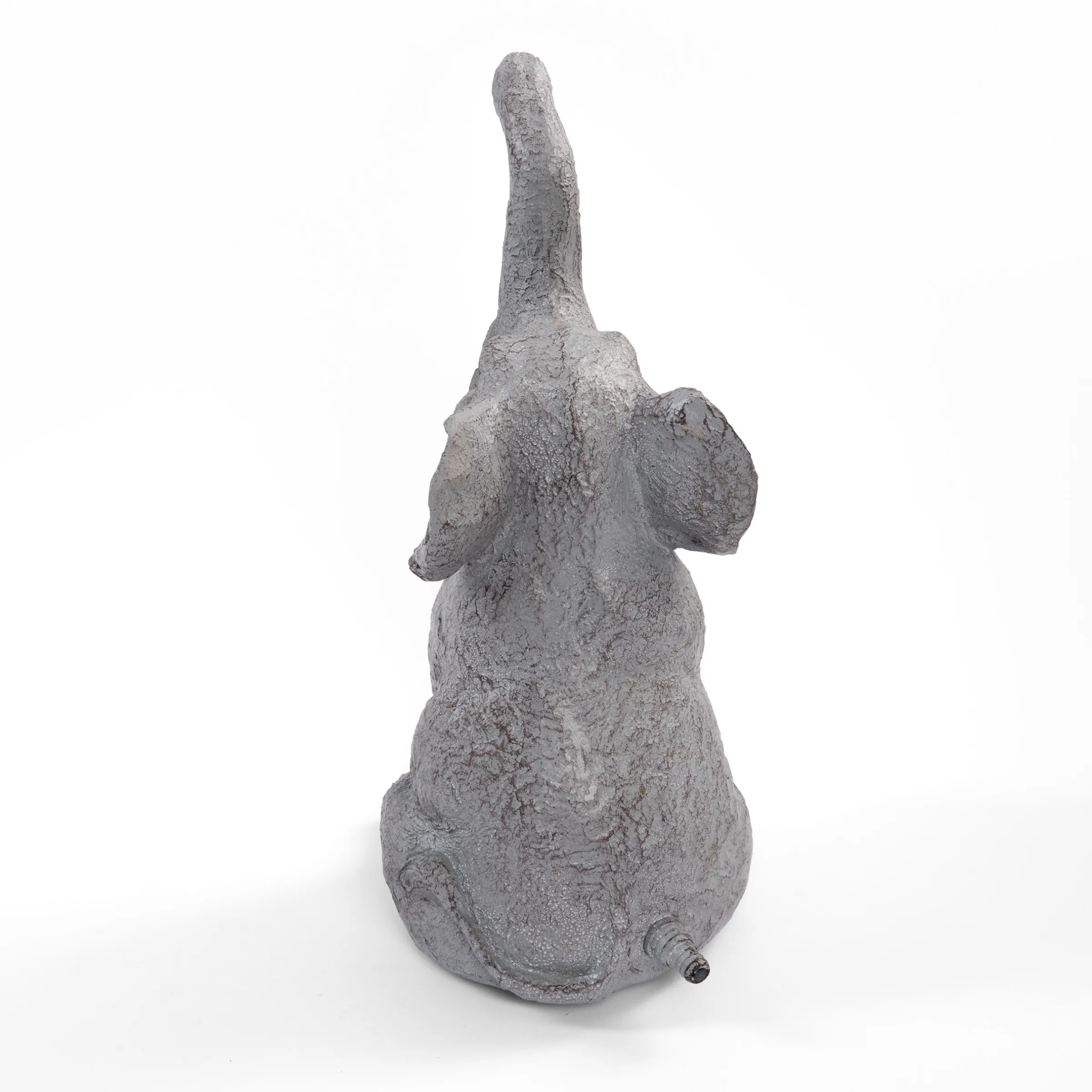 Solar Wasserspeierset sitzender Elefant Lumi
