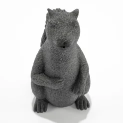Solar Wasserspeier-Set sitzendes Einchhörnchen Puschel