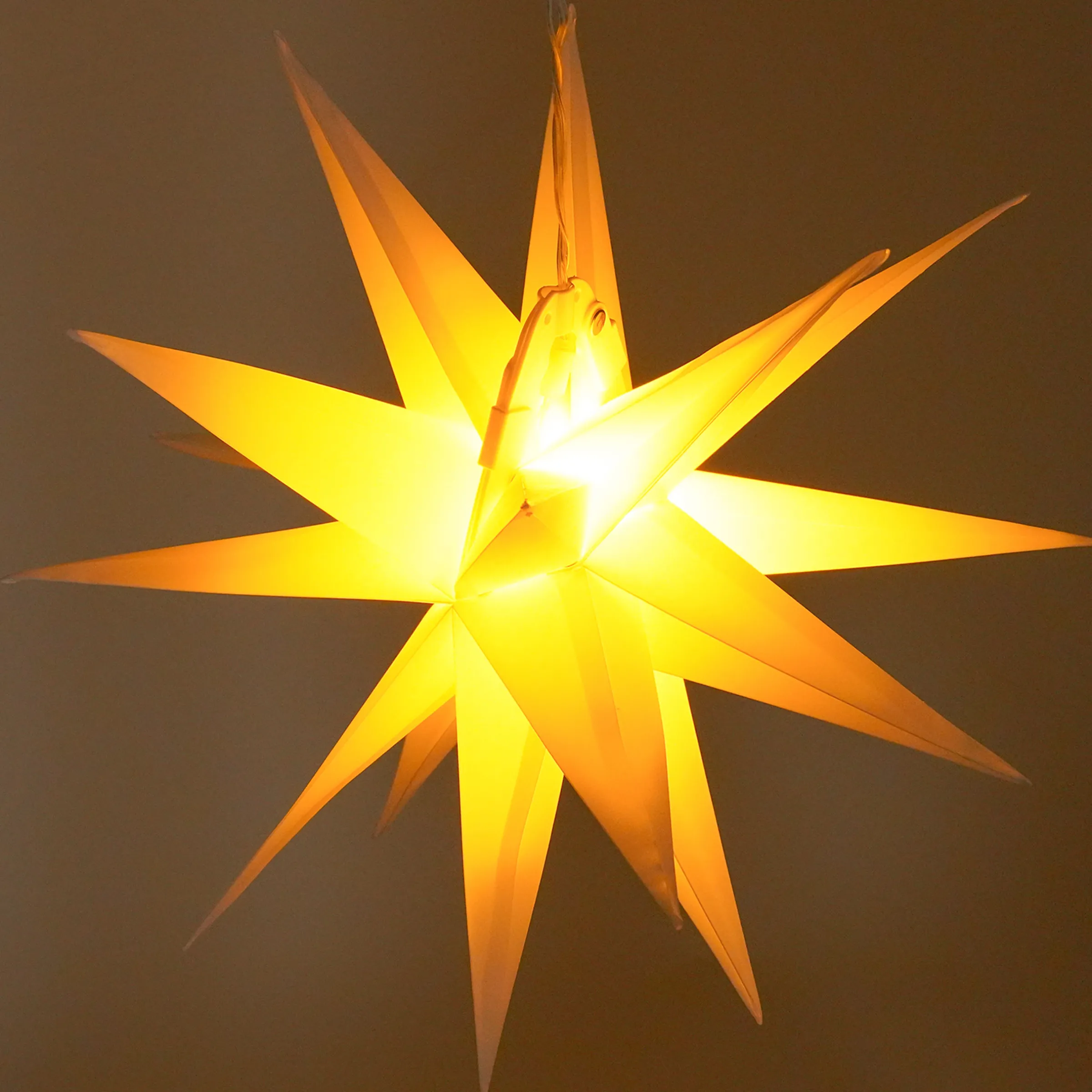 Solar Weihnachtsstern-Set für Außen, Ø 35 cm und 57 cm
