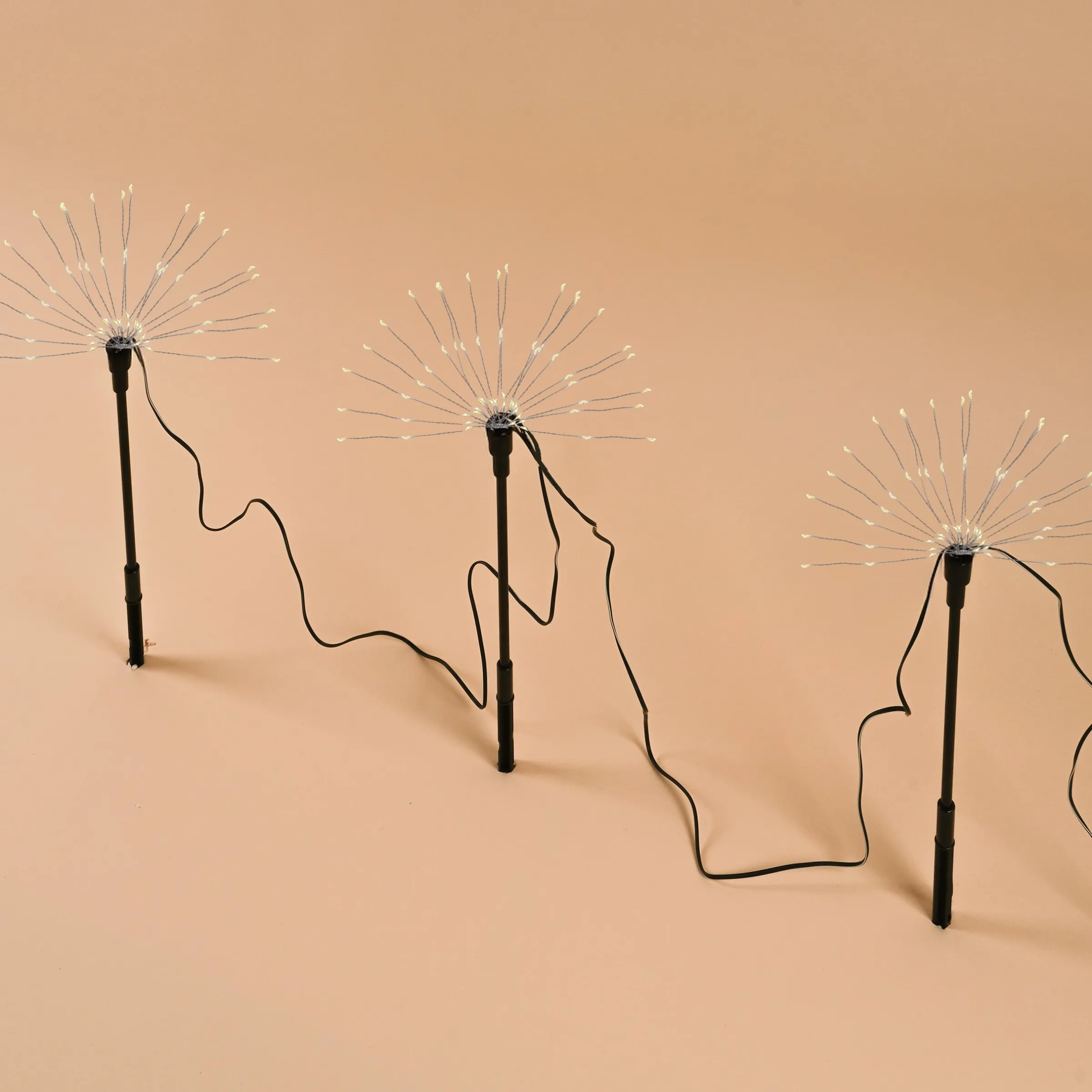 Solar Wunderkerzen im 3er-Set mit 180 LEDs