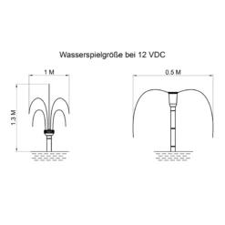 Teichpumpe WaterSplash 700/870 mit Sprinklerset