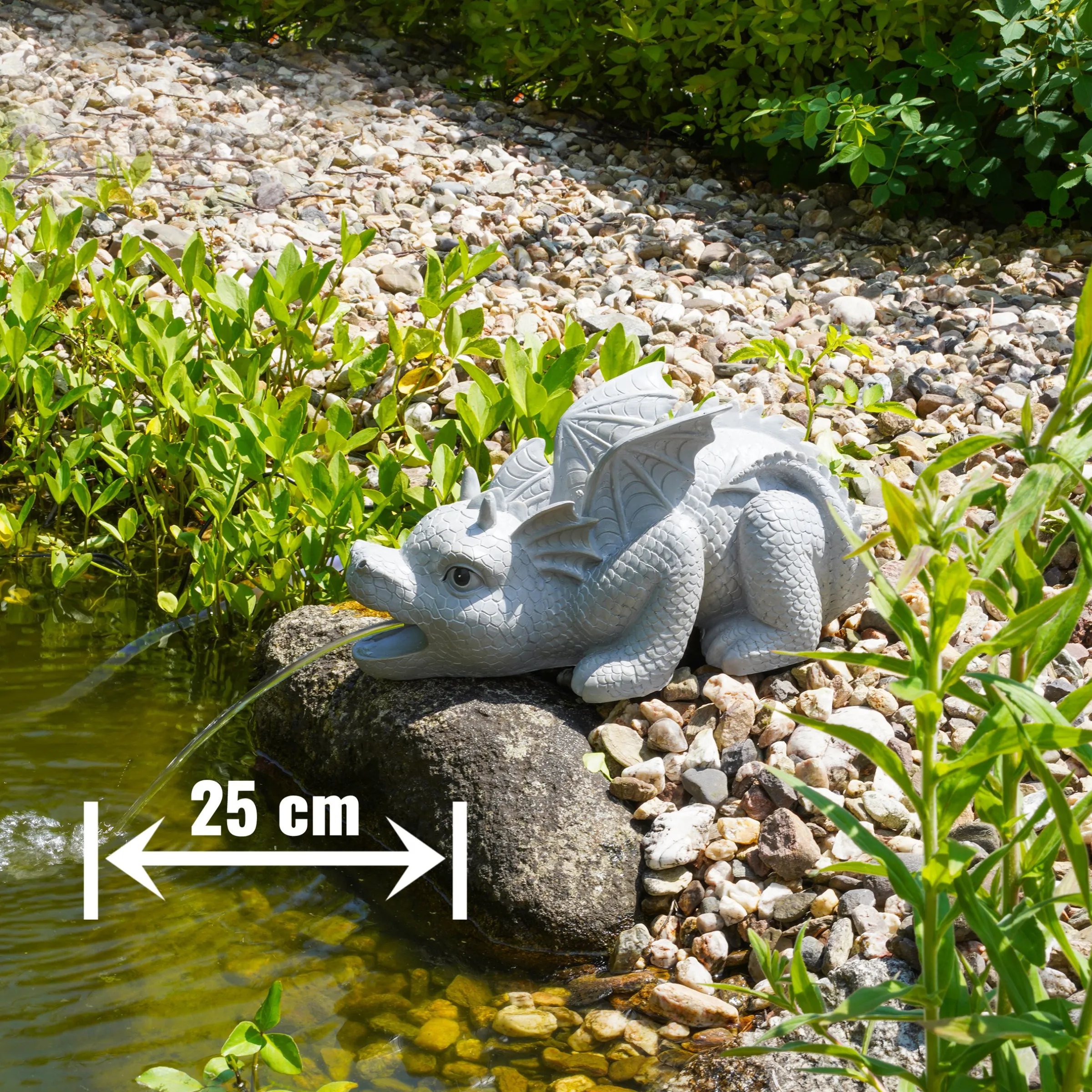 Wasserspeier-Figur Drache Grisu