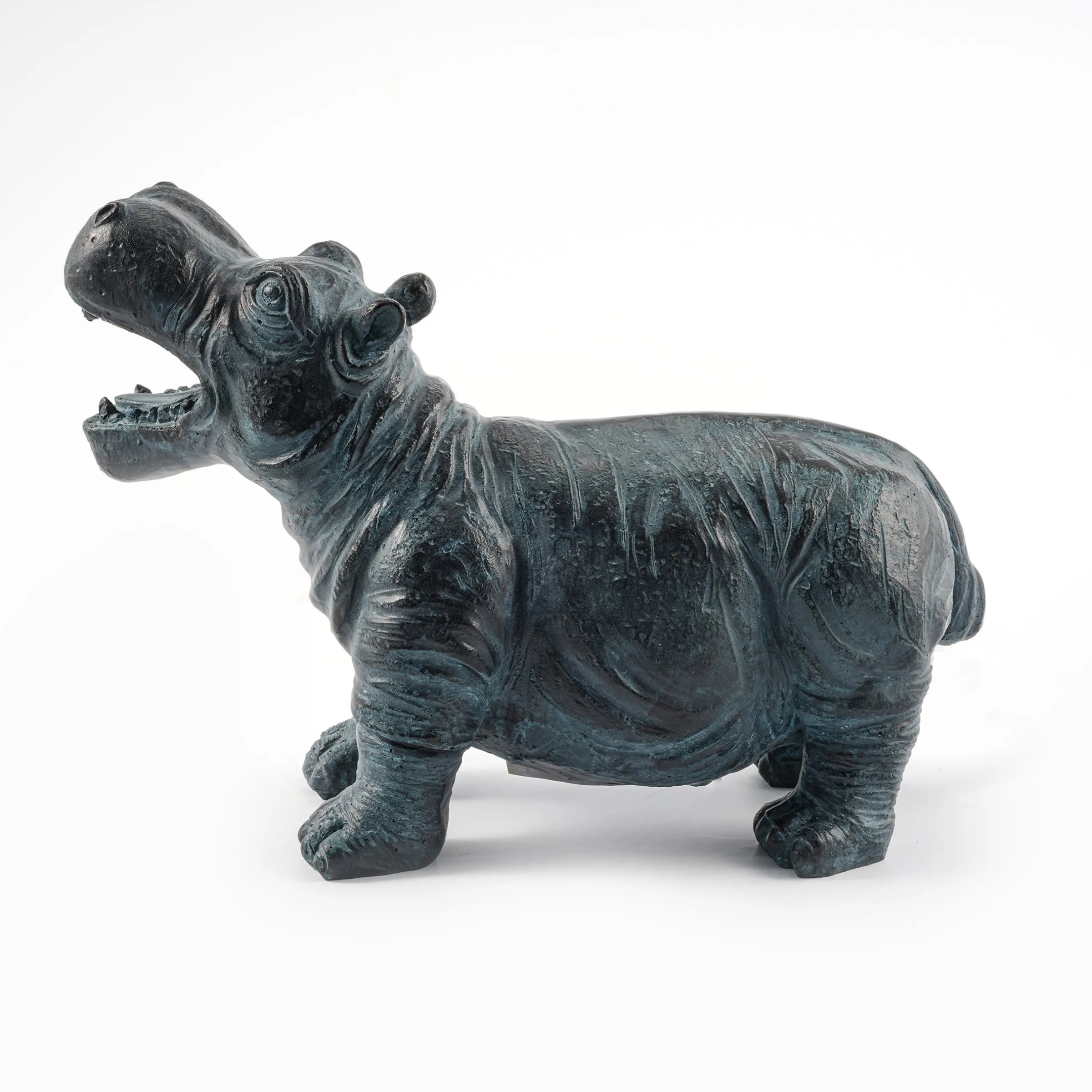 Wasserspeier-Figur Flusspferd Hippo