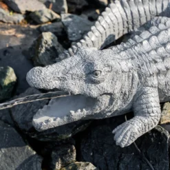 Wasserspeier-Figur Krokodil Klaus
