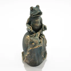 Wasserspeier-Figur Lilly und Nelly im Altkupfer-Design