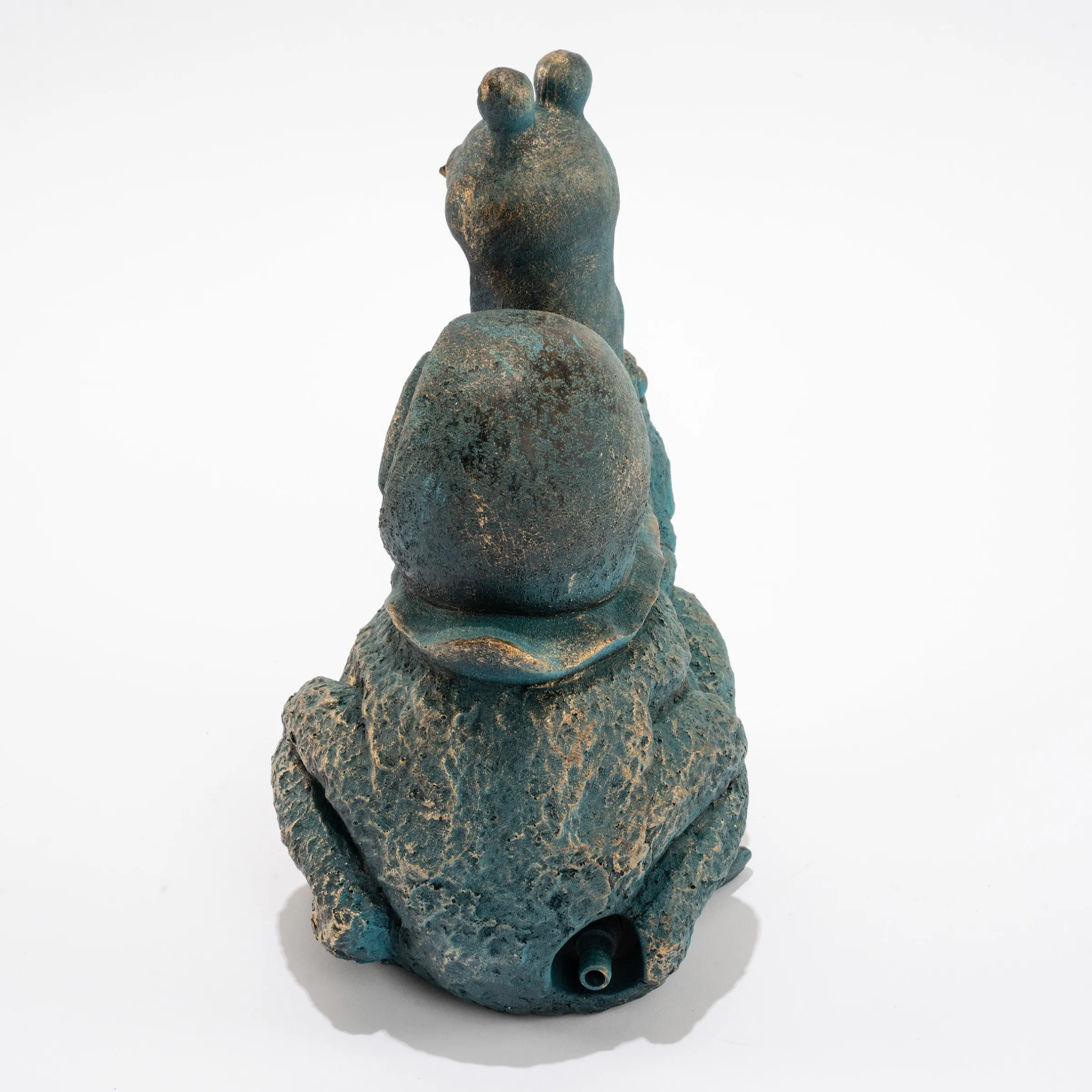 Wasserspeier-Figur Max und Moritz im Altkupfer-Design
