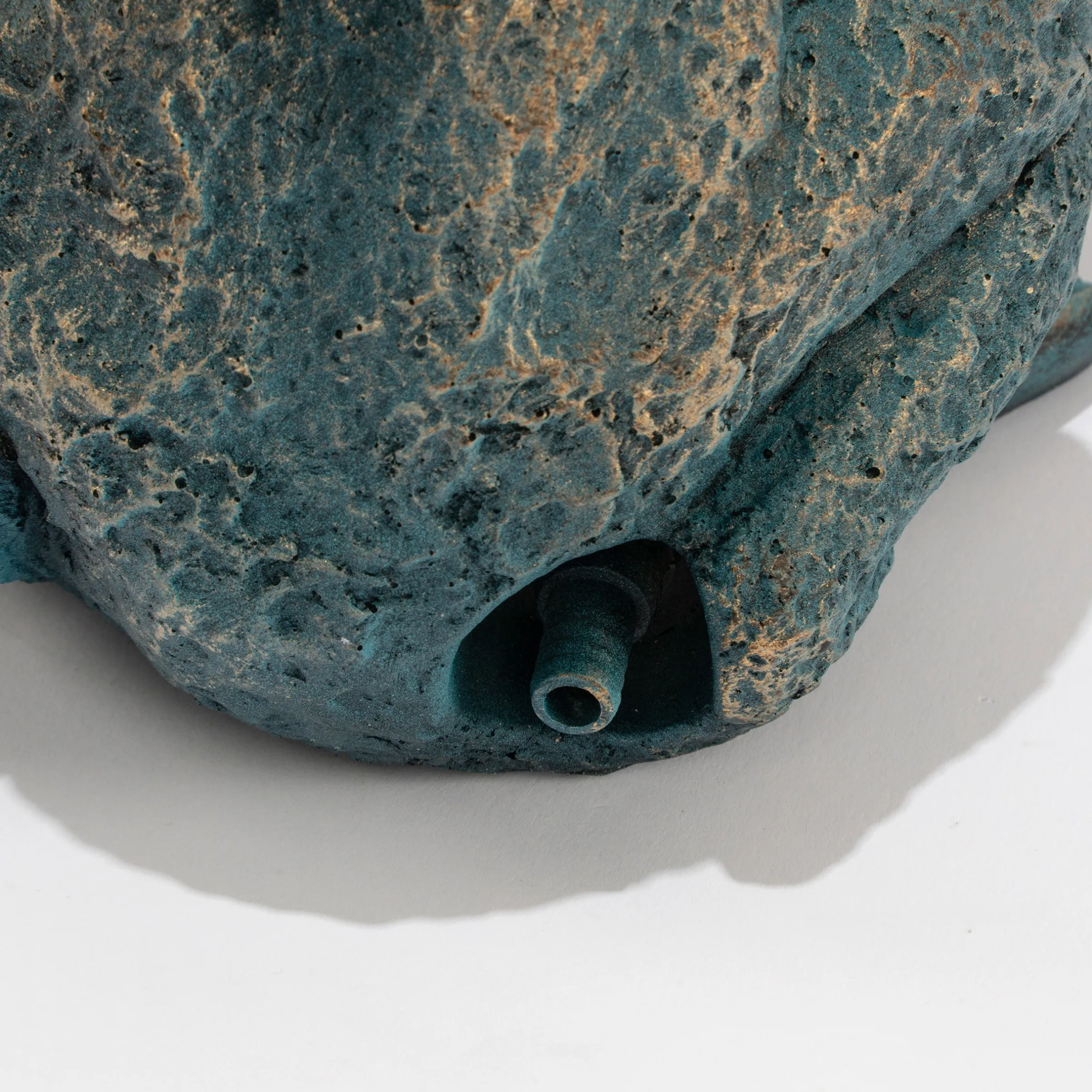 Wasserspeier-Figur Max und Moritz im Altkupfer-Design