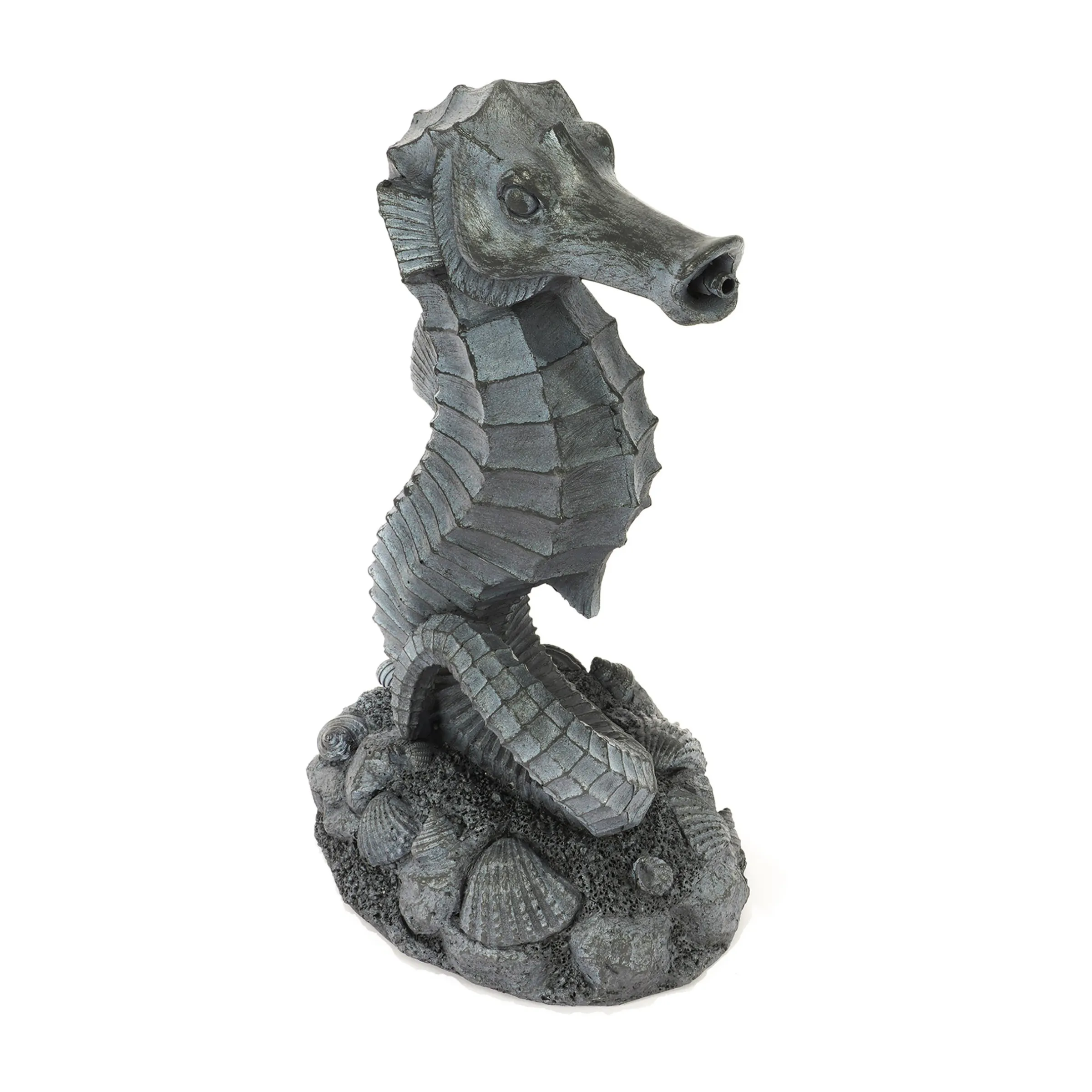 Wasserspeier-Figur Seepferdchen Ida im Steindesign